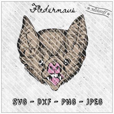 Plotterdatei - Fledermaus - SVG - DXF - PNG - plotten - basteln - Datei