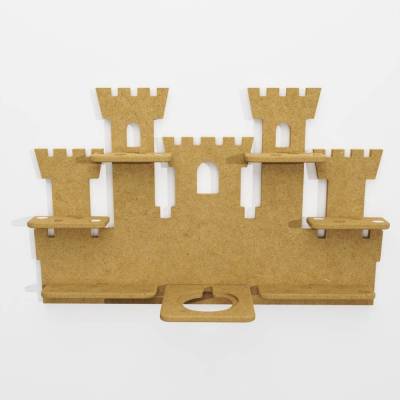 Toniebox Burg zum selber bauen / anmalen, Wandregal für Toniefiguren, Aufbewahrung für Tonies, Halterung für Toniebox