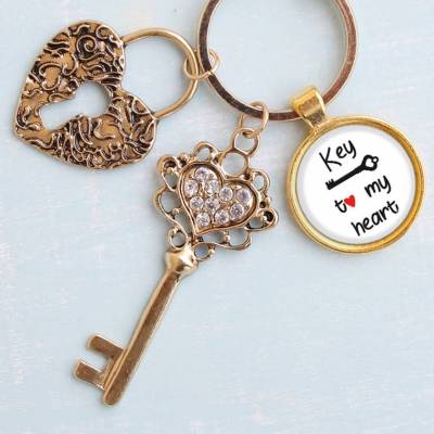 Schlüsselanhänger "Key to my heart"