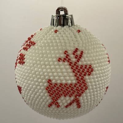 Weihnachtskugeln/Weihnachtsbaumschmuck/Weihnachtsdeko aus Glasperlen