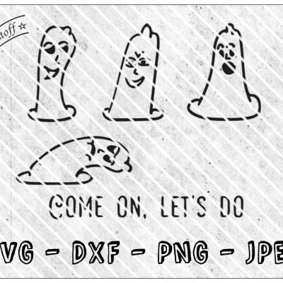 Plotterdatei - Kondom - Verhüterli - witzig - SVG - DXF - PNG - Jpeg - Datei