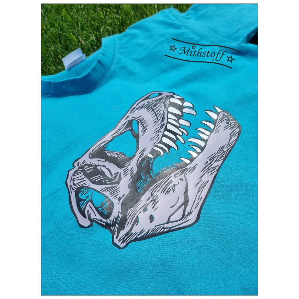 Plotterdatei - Dino - T-Rex - Schädel - SVG - DXF - Datei - Knochen - Dinosaurier Bild 3