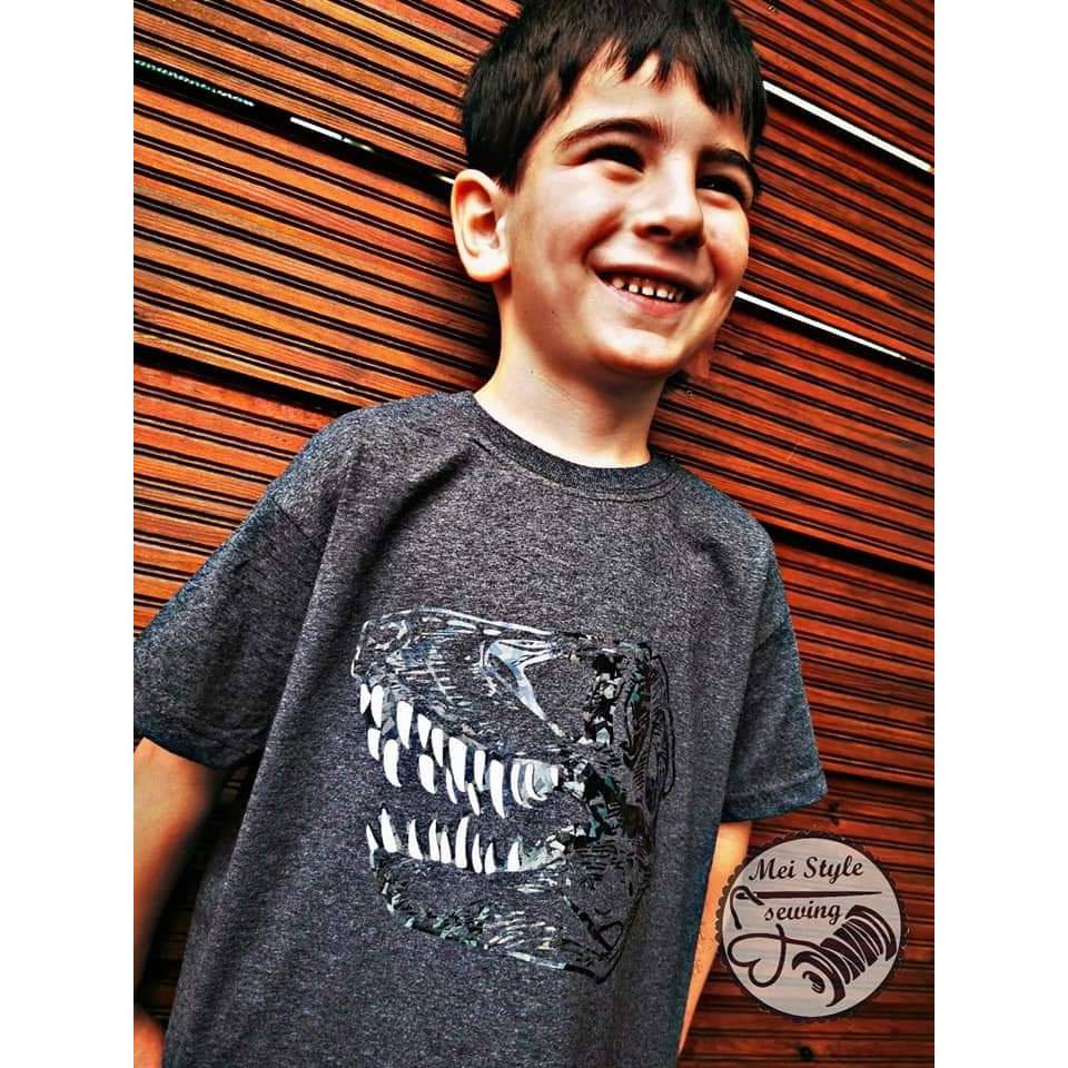 Plotterdatei - Dino - T-Rex - Schädel - SVG - DXF - Datei - Knochen - Dinosaurier Bild 4