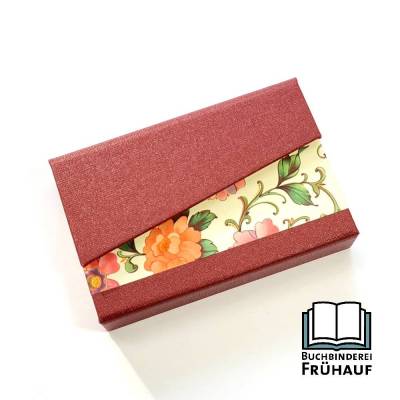 ABVERKAUF /// Romantisches Visitenkartenetui Etui für Kreditkarten Blumen