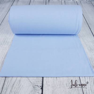 Feinripp - Bündchen Hellblau Schlauch Breite 35cm