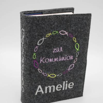 Gotteslobhülle kleine Fische Gebetbuch Hülle Geschenk Kommunion Firmung Konfirmation Geschenkidee Gott Kirche religiös