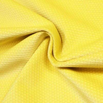 Cordsamt, mit kleinem Strukturmuster, zitronengelb, 150 cm breit, Meterware, Preis pro 0,5 lfdm