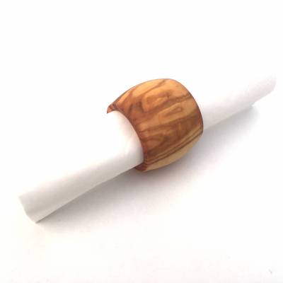 Serviettenring Serviettenhalter Holzring Tischdekoration Tischschmuck für Gäste Handgefertigt olivenholz