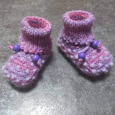 Babystrickschuhe, Zürdelsocken bis 4 Monate