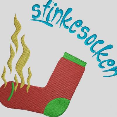 Stinkesocke Stickdatei
