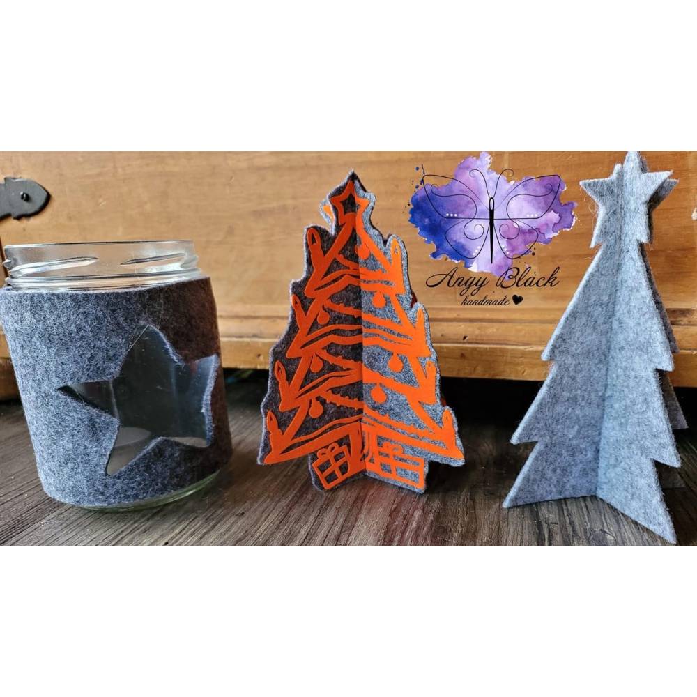 Weihnachtsbaum Folienplott und Papier,schlicht DXF, SVG,PNG, JPEG Bild 2