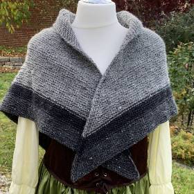 Outlander inspiriertes Schultertuch Schal Stola "Sassenach" Claire Fraser Mittelalter Cosplay Highland Tweedgarn
