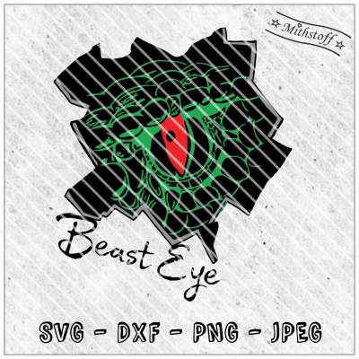 Plotterdatei - Beast Eye - SVG - DXF - Datei - Mithstoff