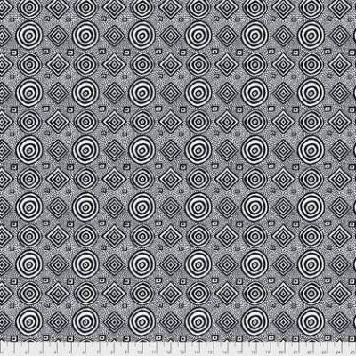 Patchworkstoff Free Spirit Good Vibrations PWBM065 weiß/schwarz Stoff Quilten reine Baumwolle WeGe-Quilts