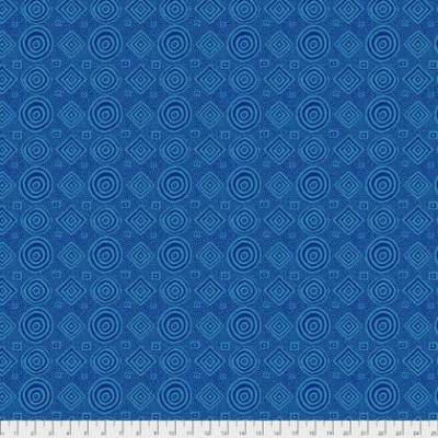 Patchworkstoff Free Spirit Good Vibrations PWBM065 blau/ türkis Quilten reine Baumwolle WeGe-Quilts