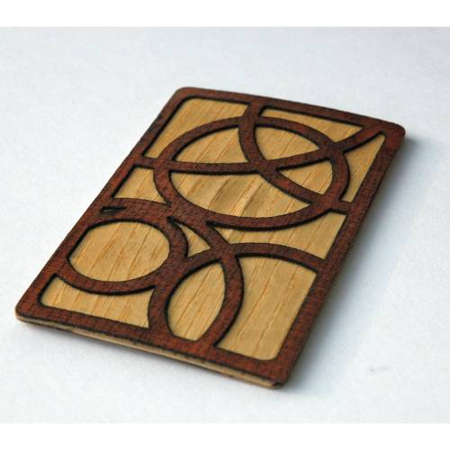 Digitale NFC Visitenkarte aus Holz CUSTOM BUSINESS CARD Handgefertigt Edelholz Intarsienarbeit personalisierbar