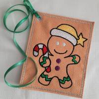 ITH Stickdatei "Lebkuchenmann" 10x10cm und 13x18 Rahmen