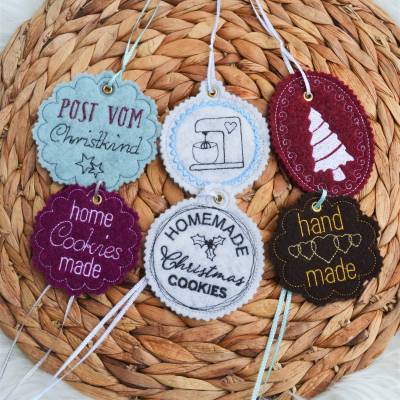 Stickdatei cookies homemade handmade Weihnachten XL SET