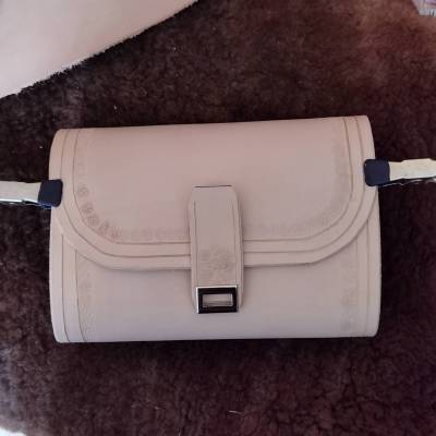 Holz / Leder, Individualisierbar,Cross-Body-Tasche  (HKern2)