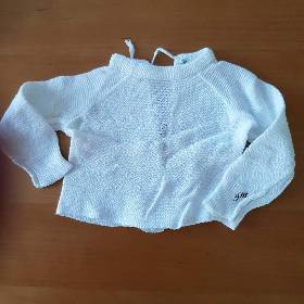 Vintage 50er, Babyjäckchen, weiß Gr. 50