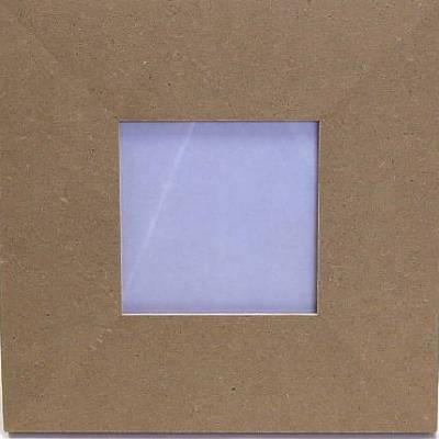MDF-Bilderrahmen mit Glasscheibe 18x18 cm