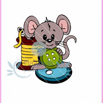 Digi-Stamp Näh Maus - digitaler Stempel - Sublimationsdruck