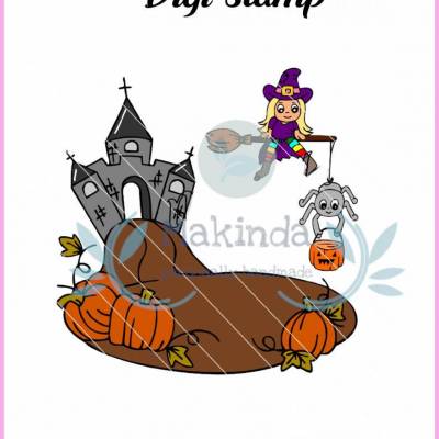 Digi-Stamp Halloween- digitaler Stempel - Sublimationsdruck. Vielfältiges Set