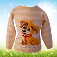 Strickanleitung Pullover Hund in 2 Größen