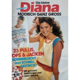 True Vintage Antik Nostalgie die kleine Diana modisch ganz Groß Strickmode