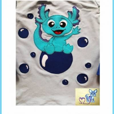 Applikationsvorlage Axolotl Junge