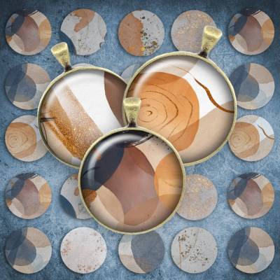311 - Cabochon Vorlagen, 25mm 18mm 14mm 12mm, rund, Cabochon Motive, Bottle Cap images Pastell Art Kunst