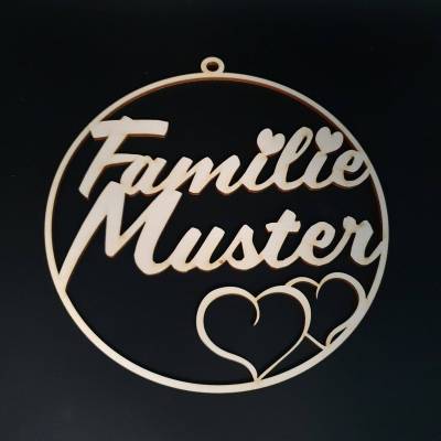 Türschild "Famile ..." individualisiert