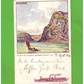 AK - Die Loreley - Gruss von Bord des Dampfers "Deutscher Kaiser" - 1901