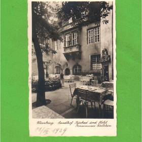 AK - Würzburg - Sandhof Kurbad und Hotel Renaissance Gärtchen - 1939