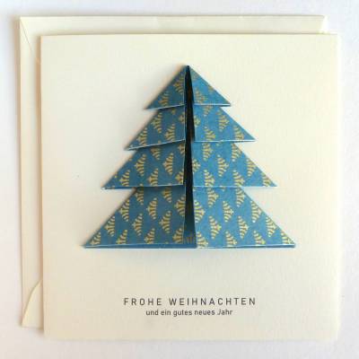 Minimalistische Weihnachtskarte - Weihnachtsbaum