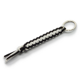 Schlüsselanhänger Taschenbaumler Taschenanhänger in typischen Vereinsfarben **Schwarz Weiß**