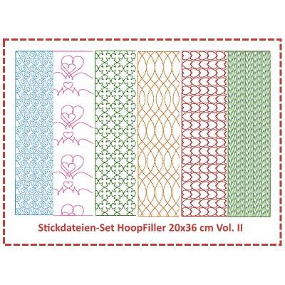 Stickdateien Set HoopFiller 20x36 Vol. II