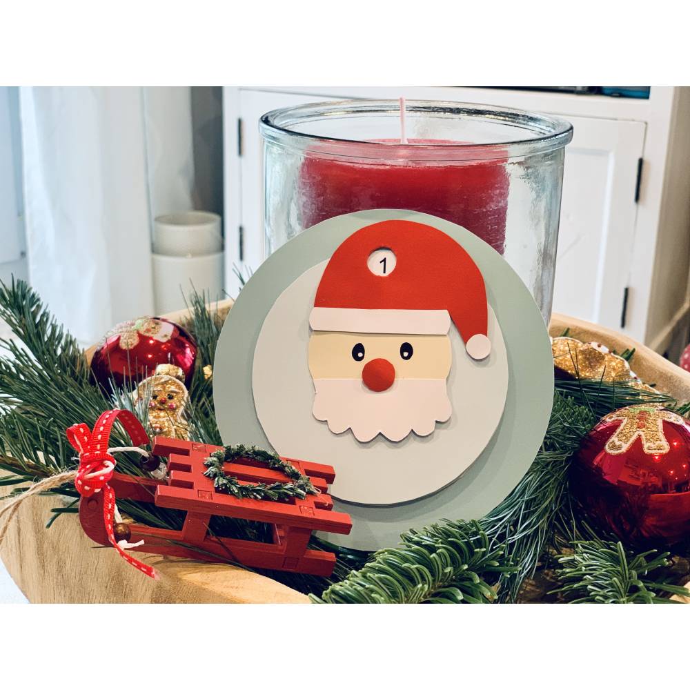 Adventskalender Drehkalender Weihnachtsmann Plotterdatei Bastelanleitung Bild 4