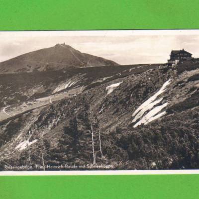 AK - Riesengebirge - Prinz-Heinrich-Baude mit Schneekoppe - 20er Jahre