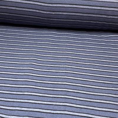 Bündchen - Ringelbündchen - 12,00 EUR/m - hellgrau/dunkelgrau/schwarz - Schlauchware