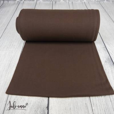 Feinripp - Bündchen Braun Schlauch Breite 35cm