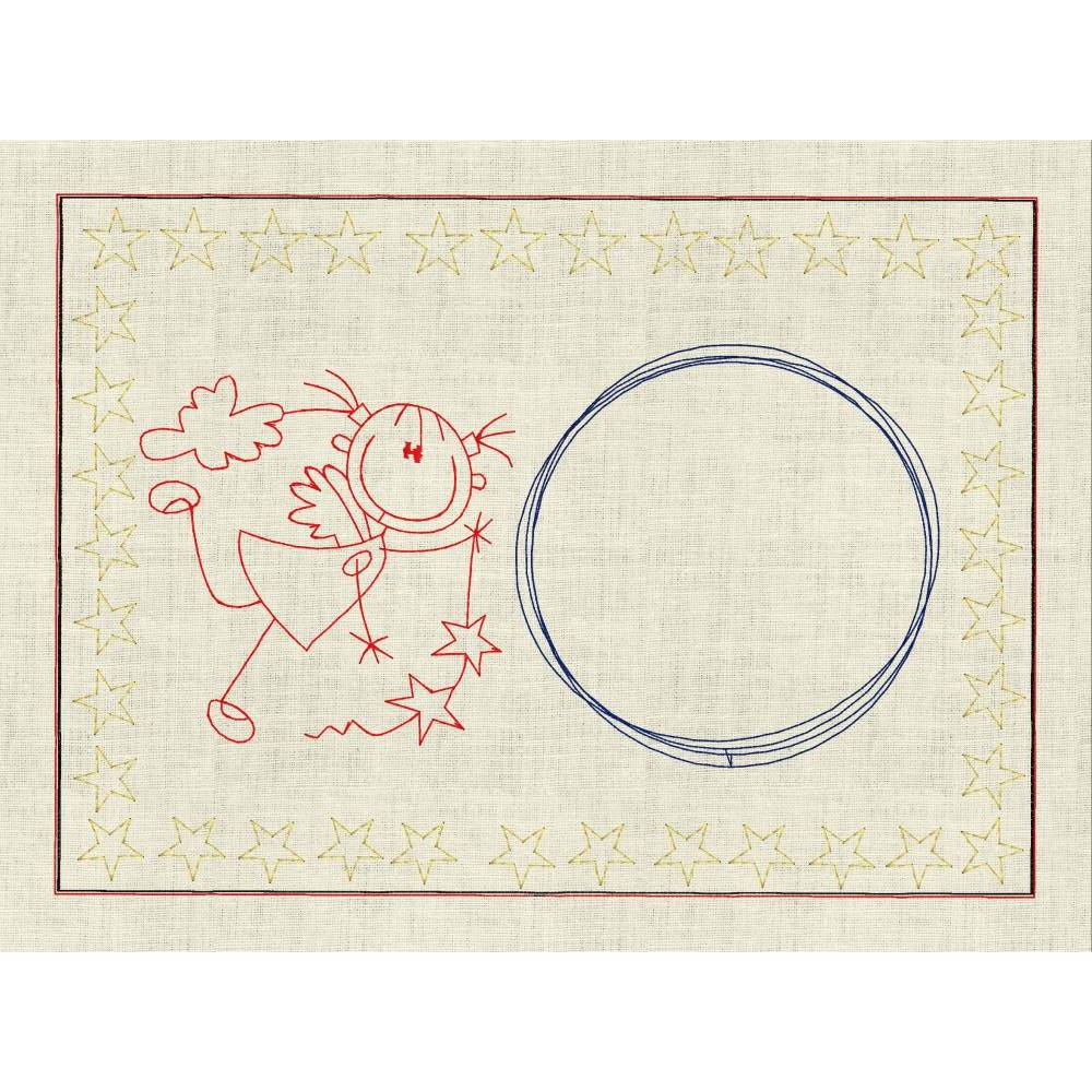 Stickdatei Weihnachten MUG RUG Doodle Strichmännchen In the Hoop ITH  Maschinenstickerei Set 651chnullertuch Bild 7