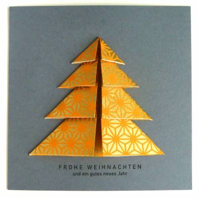 Minimalistische Weihnachtskarte - Weihnachtsbaum