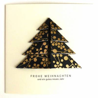 Minimalistische Weihnachtskarte - Weihnachtsbaum