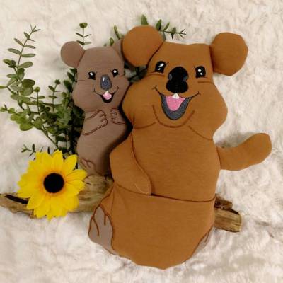 ITH Stickdatei Quokka Baby und erwachsen