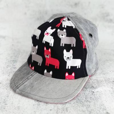 5-Panel-Cap Upcycling | FRANZ | Snapback Schnallenverschluss, Flat-Visor  | RÄUBERKIND
