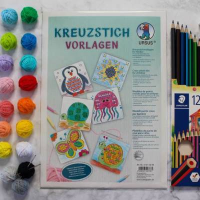 Kreuzstichvorlagen für Kinder “365 Tage“ inkl. Zubehör