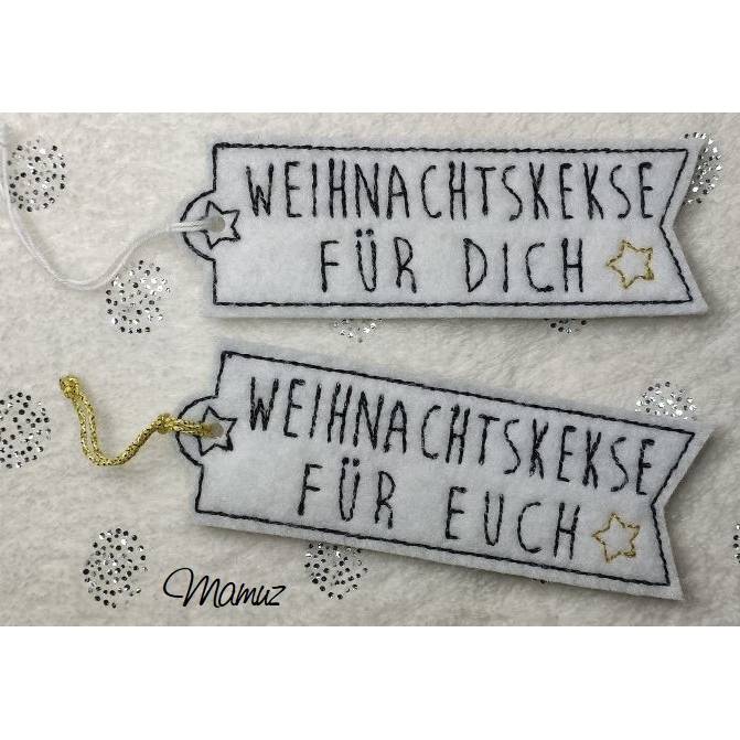 * Anhänger für Gebäck, Likör, Weihnachstzauber usw. * 10 x10 - ITH Stickdateien Bild 4