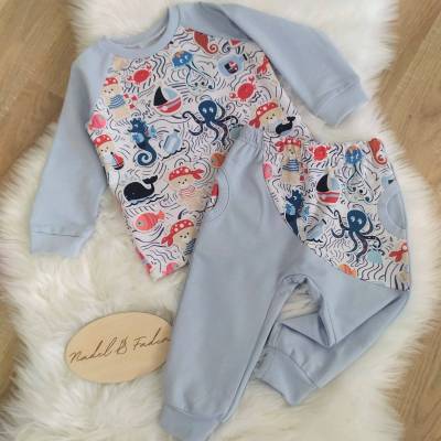 Set Pulli&Hose* Größe 80*Teddybär*Junge*Reglanärmel