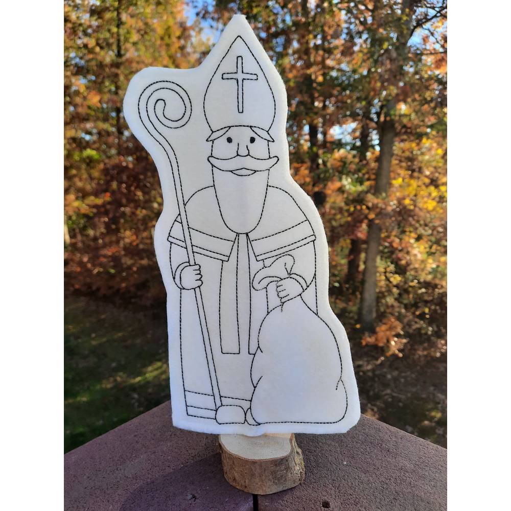 Stickdatei Nikolaus ITH heiliger Nikolaus Stabstickdatei Bild 2